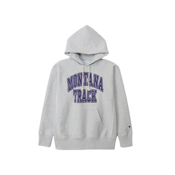 「Champion」 プルオーバーパーカー X-LARGE シルバーグレー メンズ