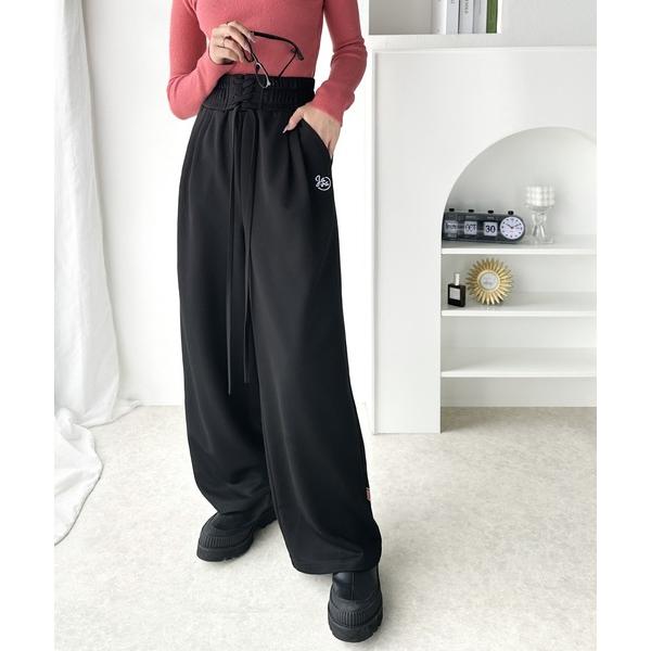 「Java」 イージーパンツ MEDIUM ブラック レディース