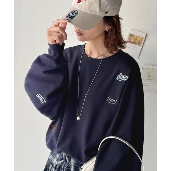 「Java」 スウェットカットソー SMALL ネイビー レディース