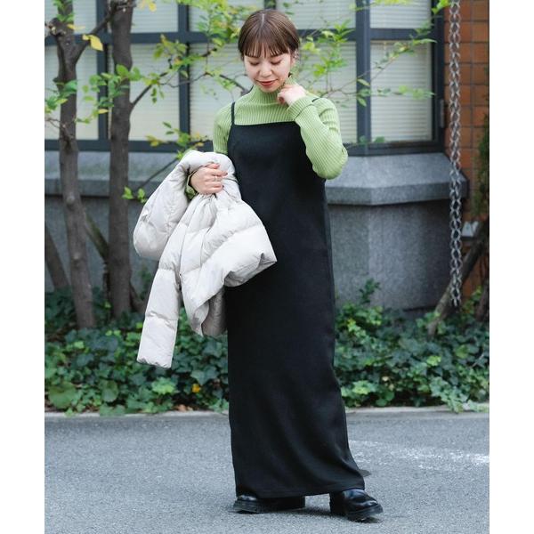 「ITEMS URBANRESEARCH」 キャミソールワンピース FREE ブラック レディース