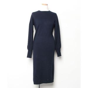 「Ted Baker」 ニットワンピース 0 ネイビー レディース