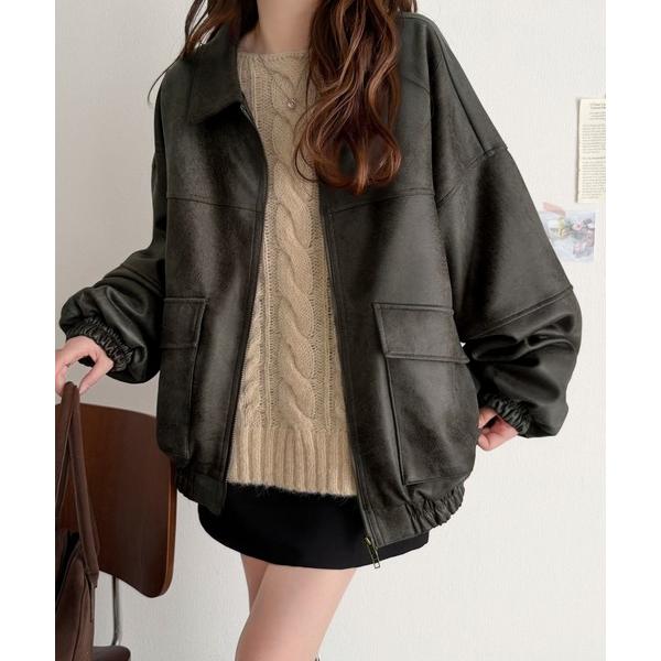 「Java」 ブルゾン X-LARGE チャコール レディース