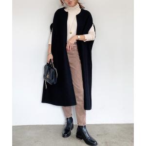 「M y u」 ベスト FREE ブラック レディース