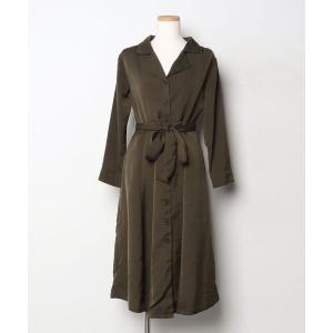 「MIIA」 シャツワンピース FREE グリー...の商品画像