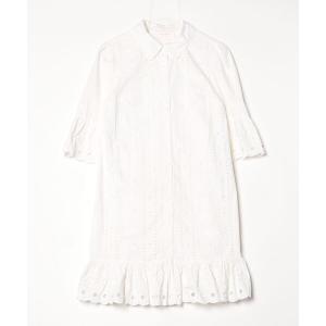 「SEE BY CHLOE」 半袖ワンピース 36 ホワイト レディース