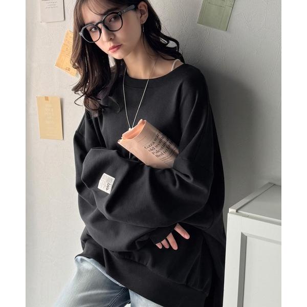 「Java」 スウェットカットソー MEDIUM ブラック レディース