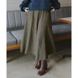 「titivate」 フレアスカート M ブラウン レディース