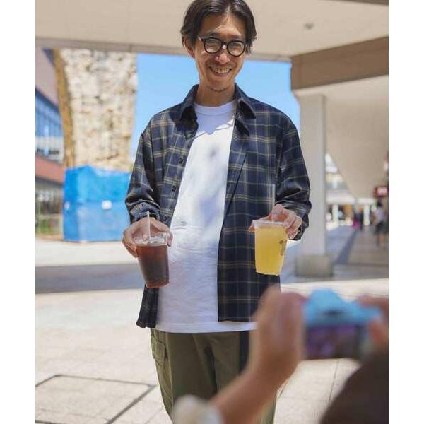 「ITEMS URBANRESEARCH」 長袖シャツ MEDIUM ブルー系その他 メンズ