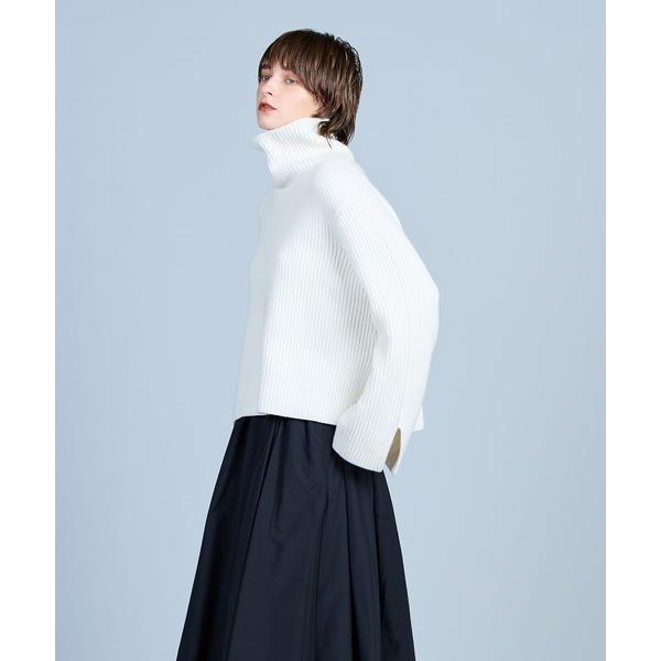 「N.O.R.C」 タートルネックニット M アイボリー レディース
