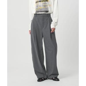 パンツ タック カーブパンツ ウォッシャブル レディース