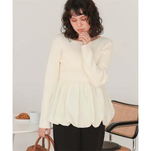 「titivate」 長袖ニット M アイボリー レディース