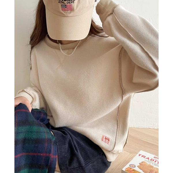「Java」 スウェットカットソー MEDIUM アイボリー レディース