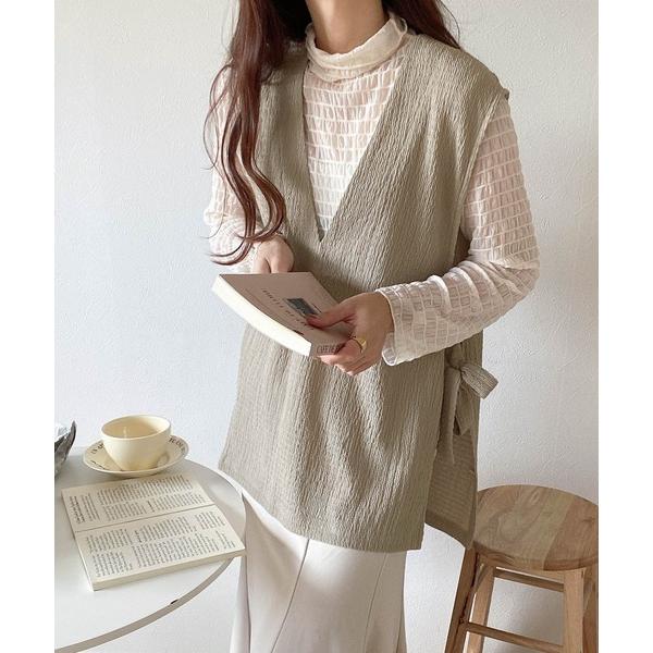 「Java」 ベスト X-LARGE ベージュ レディース