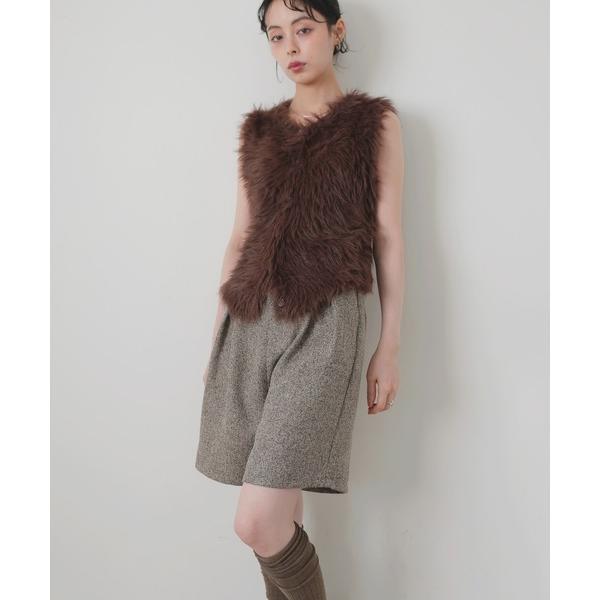 「LIAN」 ショートパンツ FREE ブラウン レディース