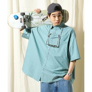「niko and...」 7分袖シャツ BIG(L) グリーン メンズ