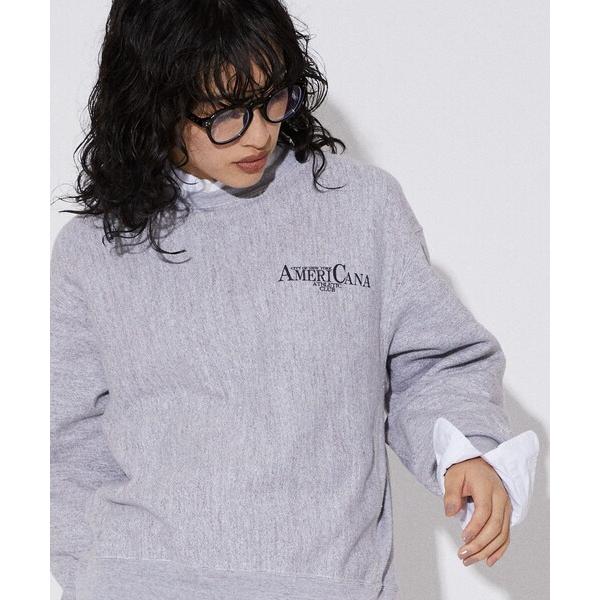 「AMERICANA」 スウェットカットソー M 杢グレー レディース