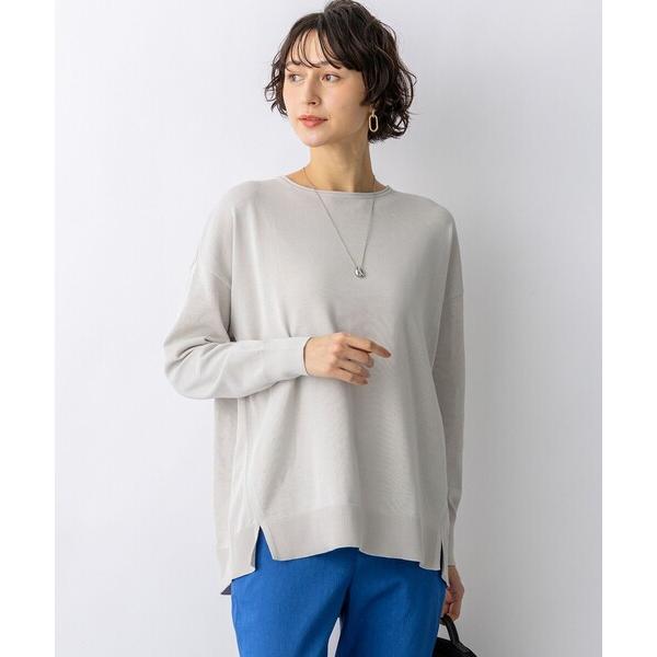 ニット セーター コットンポリエステルストレッチ オーバーサイズ ニット レディース