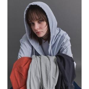 LANVIN en Bleu シャツ チェックシャツパーカー フードシャツ シャツ