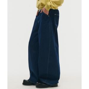mushwear（マッシュウェア） ワイドパンツ ジーンズ ペイントデザイン