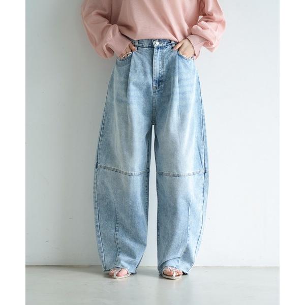 ジーンズ デニム デニムパンツ コクーンデニムパンツ レディース