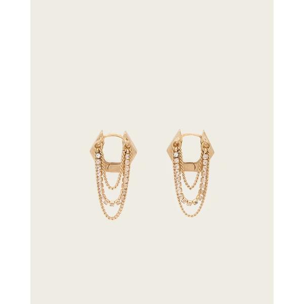 ピアス RUBI CHAIN EARRINGS | RUBI チェーン イヤリング・ピアス レディー...