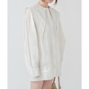 ワンピース セーラーカラーシャツワンピース