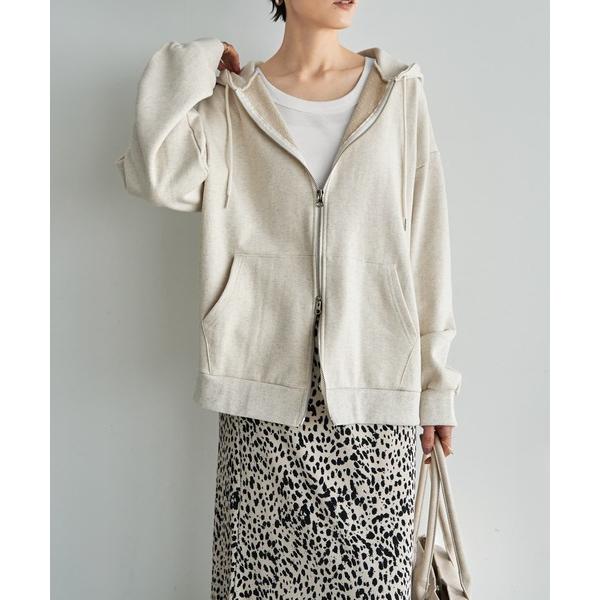 パーカー ダブルジップスウェットパーカー レディース