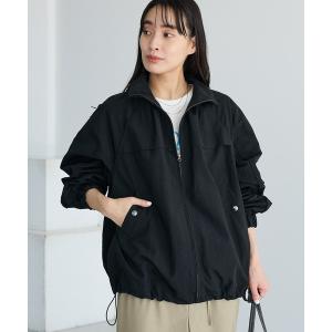 ブルゾン アウター 花粉防止／ギャザーヘムブルゾン レディース
