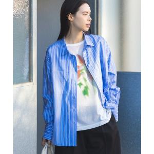 ブラウス シャツ イージーケア/オーバーサイズシャツ  レディース