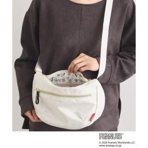 ショルダーバッグ バッグ 「PEANUTS」裏地総柄ミニショルダー レディース
