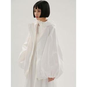 ブルゾン アウター ビッグフォルムフーディーブルゾン レディース