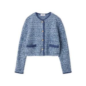 ICB（アイシービー） カーディガン デニムライクツィード ニット