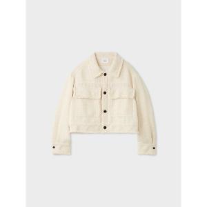 ジャケット テーラードジャケット カットオフツィードジャケット レディース