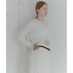 ニット セーター Nuriコラボ　シアーRIBニットカーデ レディース