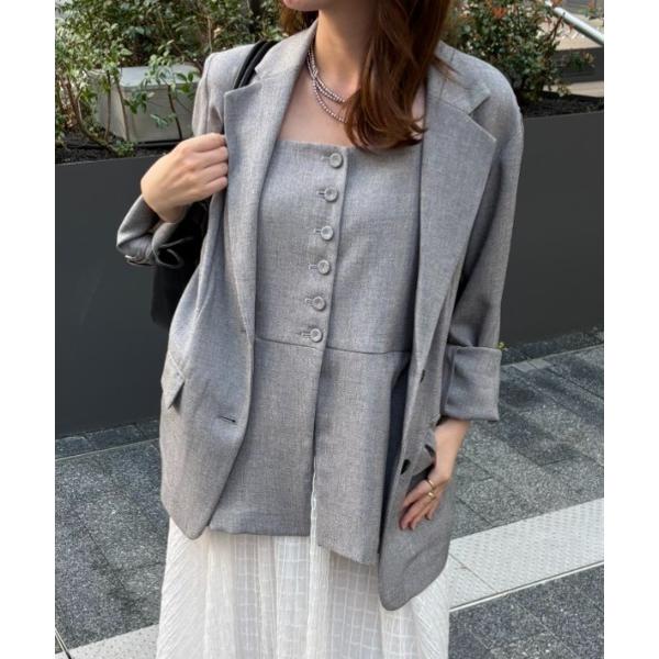 ジャケット ノーカラージャケット 卒園式 「多機能・Sサイズ展開」リネンライクシングルジャケット レ...
