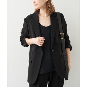 ジャケット テーラードジャケット トリアセジョーゼット ジャケット レディース