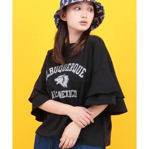 tシャツ Orale! ラッフルスリーブＴシャツ レディース