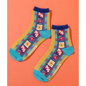 靴下 フェスティバルモチーフソックス レディース
