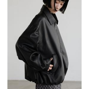 ブルゾン アウター レザーバルーンブルゾン 637617 レディース
