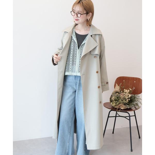トレンチコート コート ロングトレンチコート レディース