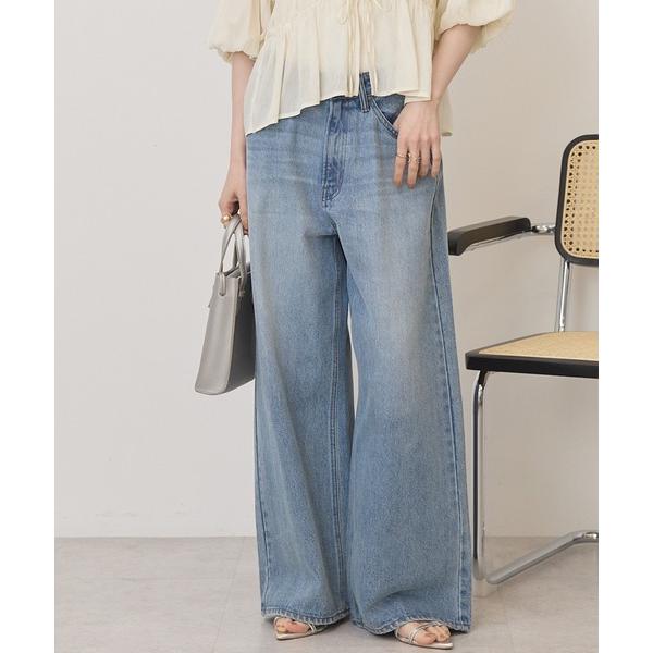 ジーンズ デニム デニムパンツ ワイドデニムパンツ レディース