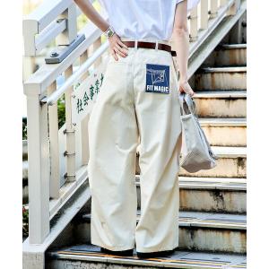 ワイドパンツ チノパン FIT MAGIC マーベルト タックワイドパンツ/ウエストゴム レディース｜ZOZOTOWN Yahoo!店