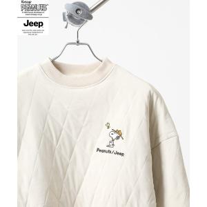 トレーナー スウェット PEANUTS×JEEP　キルトトップス メンズ レディース