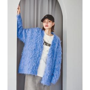 「niko and...」 ニットカーディガン FREE ブルー レディース