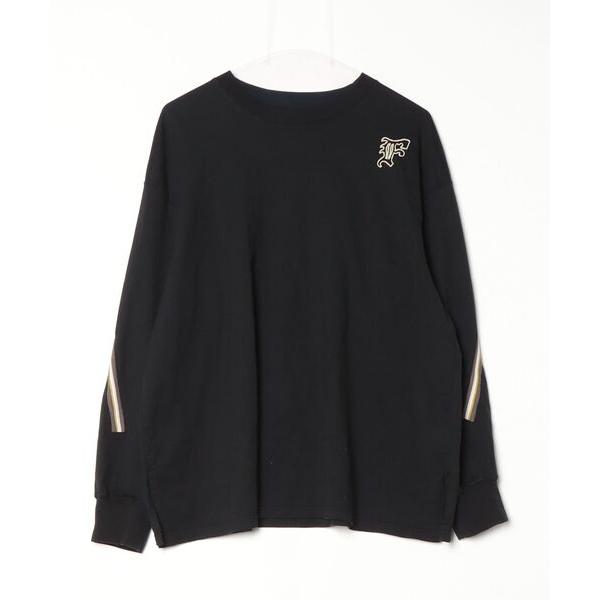 「FACETASM」 ワンポイントスウェットカットソー 4 ブラック メンズ