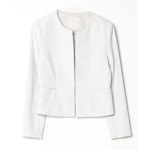 「B:MING by BEAMS」 ノーカラージャケット MEDIUM ベージュ レディース