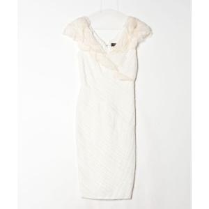 「Tadashi Shoji  」 ノースリーブワンピース 0 ホワイト レディース