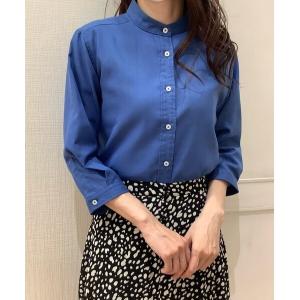 「Pitta Re:)」 長袖シャツ L ダークブルー レディース