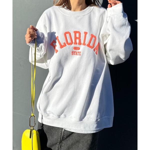 「mi via loca」 スウェットカットソー MEDIUM オフホワイト レディース