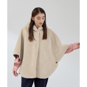 「QUEENS COURT」 ポンチョ M ベージュ レディース